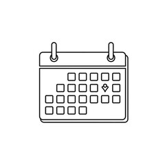 Calendar Icon with Marked Date - Planning and Scheduling Concept