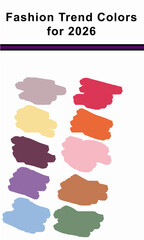 Fashion Trend Colors Chart of 2026