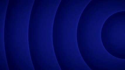 Deep blue gradient circle animation loop forms sweeping concentric arcs that ripple from right to left, creating a calm, hypnotic flow with layered depth and soft transitions - Powered by Adobe