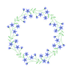 Decorative floral simple vector frame