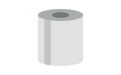 Toilet paper roll on transparent background 