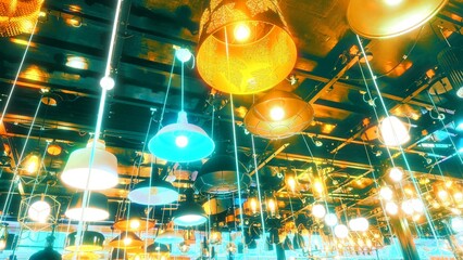 Modern Hanging Pendant Lights Cafe Restaurant Interior, Lantern shop