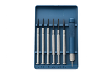 Precision repair tool kit with mini screwdrivers