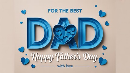 Celebrating the best dad on father's day illustration