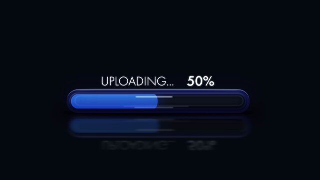 Ui Futuristic Upload Progress Bar