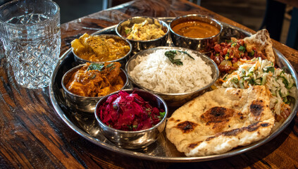Indian Thali Platter - A Culinary Journey Through Flavors.