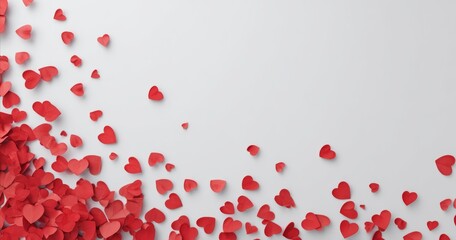 Creative Charity and Donation Background with Pink Heart Shapes