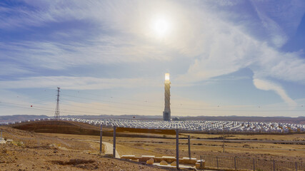 Concentrated solar power station, Negev desert