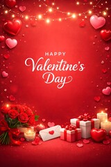 Happy valentine's Day poster