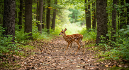young deer in the woods