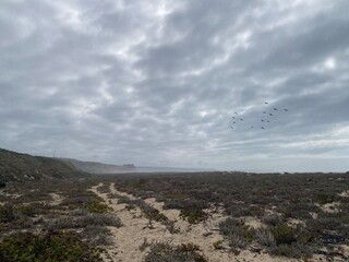 clouds over the mountains