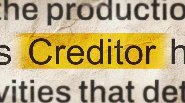 Creditor text news