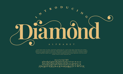 Elegant Font, aesthetic, Uppercase Lowercase and Number. wedding font, Classic Lettering Minimal Fashion Designs. Typography modern serif fonts regular decorative vintage concept. vector illustration