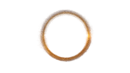 A gold ring with diamonds isolated on a white background