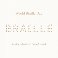 World Braille Day Awareness Design | Inclusivity, Accessibility & Vision For All