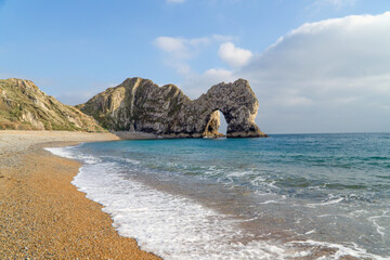 beach and sea durdle door in south england  coast © Tamas