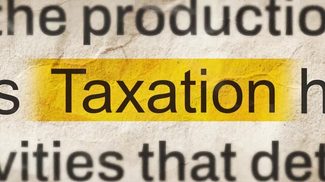 Taxation text news