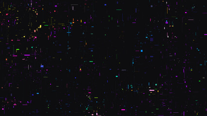 Glitch Effect Background With Pixel Noise