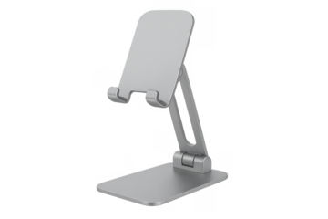 Silver adjustable metal stand for phone and tablet