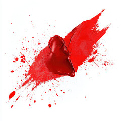red paint splash