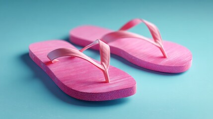 Pink flip flops