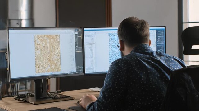 Medium shot focusing on a professional modifying cutting sequences within timber optimization software demonstrating streamlined workflow and resource management.