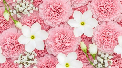 pink and white flowers