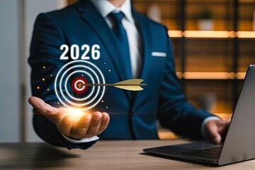Business target achievement concept 2026