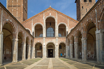 Basilica of Sant Ambrogio Courtyard, Milan