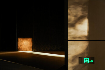 Interior spaces of the building are illuminated by sunlight