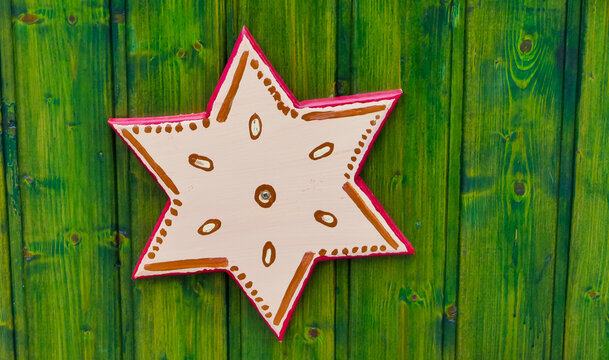 Holzstern Holzvert&auml;felung dekorativ