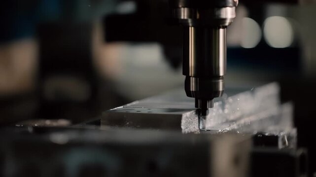 Closeup medium shot showing embedded laser cladding process in forging illustrating intricate metal layer integration beneath the surface under controlled laser exposure.