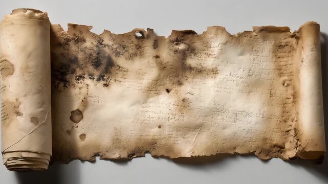A team finds a damaged scroll at an archaeological site that contains writings from an unknown civilization dated back centuries