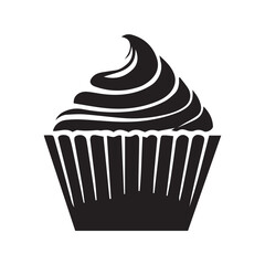cupcake on a white background