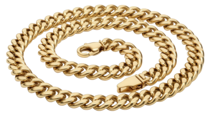 Gold Chain Necklace Close Up