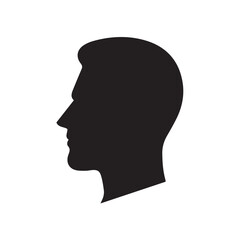 vector man head silhouette