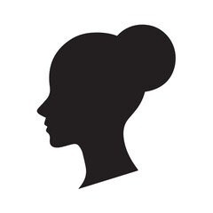 silhouette of a woman head