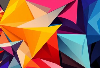 Dynamic geometric composition with sharp angles and contrasting colors,  design,  dynamic