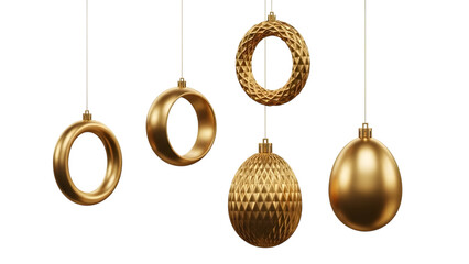Elegant gold pendant lights hanging in a dark room