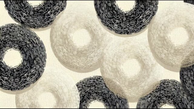Donuts Pattern Background Food Video.
