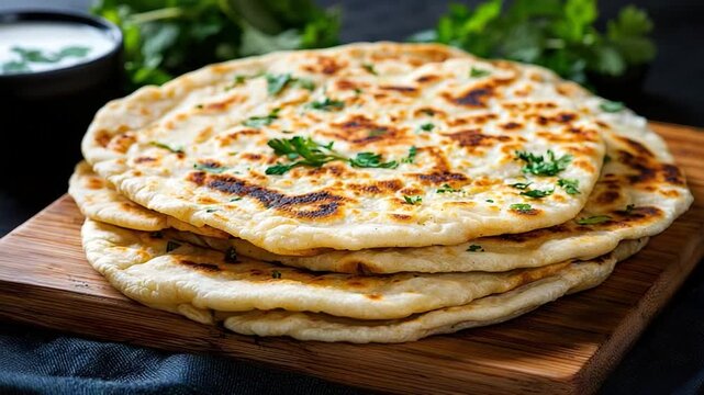 homemade indian paratha multi layer bread video