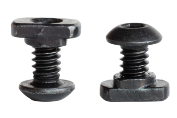 Two specialty locking nuts and bolts