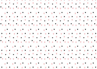 Cute minimalist heart pattern design, modern Seamless pattern of hearts Red hearts on white background, seamless scribbled Hearts , A pretty red hearts gift wrap pattern design valentines day pattern.