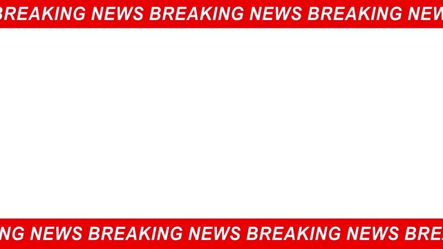 breaking news lower third with green screen background Ideal for News Media, TV broadcast, and customizable video production