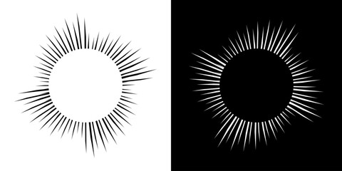 Fototapeta premium Dynamic abstract spiral sound wave rhythm lines. Circular spiral sound wave rhythm of lines. Circular futuristic abstract lines, black and white background. 