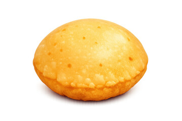 Golden puffed bread for culinary design – perfect for recipe books and baking guides