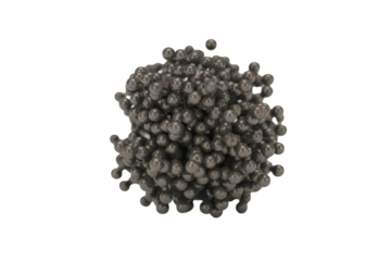 Abstract sphere of connected atoms
