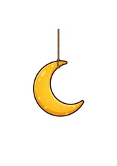 Hanging Crescent Moon Ornament