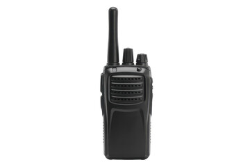 Black two-way radio with antenna