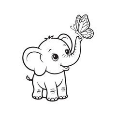 elephant with flower